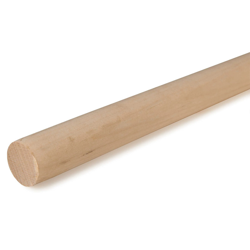 36" Round Wood Dowel - Species:Birch - Diameter:1"